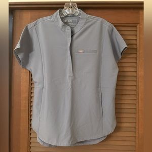 Extra Small FIGS Montex Scrub Top - Vapor Blue